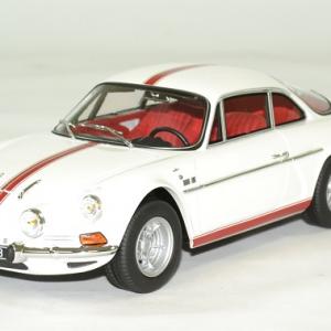 Alpine Renault A110 1600S blanc avec bandes rouges 1971