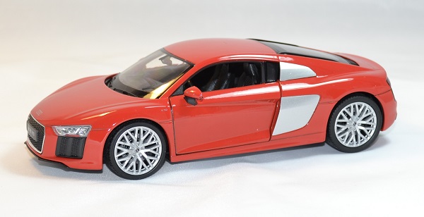 Audi r8 v10 rouge welly 1 24 autominiature01 1 