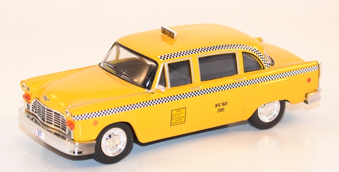 Autominiature01 com checker taxi new york 1977 serie friends greenlight 1 43 1 