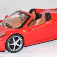 Autominiature01 com ferrari 458 spyder rouge 1 24 hotwheels 1 