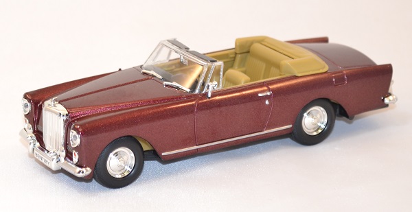 Bentley s2 continental dhc bordeaux 1961 miniature yatming signature 1 43 1 