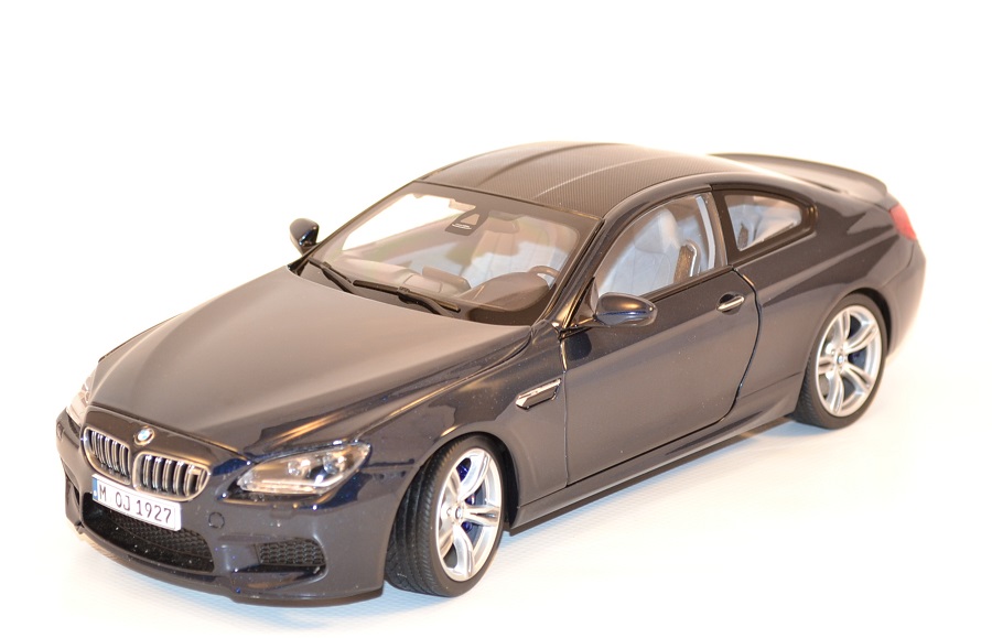 Bmw m6 f13m coupe bleue 1 18 paragon 97052 autominiature01 com 1