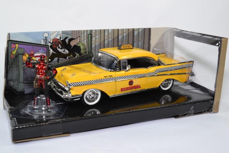 Chevrolet Chevy Bel air 1957 Taxi Deadpool Jada Toys 1/24 jada30290