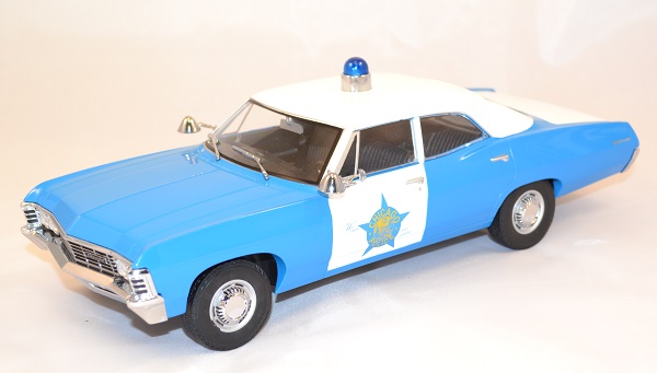 Chevrolet biscayne police chicago 1967 greenlight 1 18 autominiature01 com 1