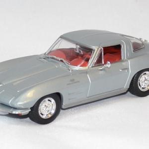 Chevrolet corvette Stingray silver 1963 solido 1/43