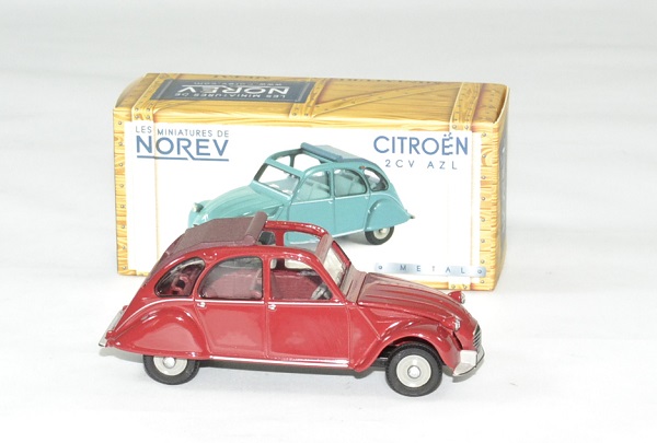 Citroen 2cv azl rouge 1968 norev 1 43 autominiature01 3 