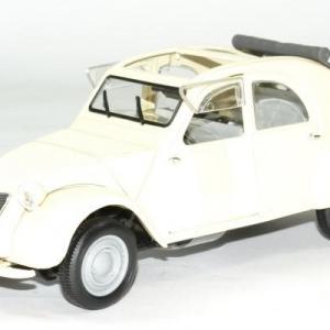 Citroën 2CV décapotée 1952 crème