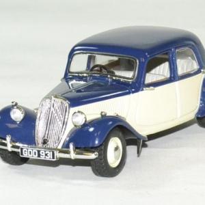 Citroen traction 15 1949 bleu foncé / crème