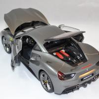 Ferrari 488 gtb grise bburago 1 18 bur16905g autominiature01 5 