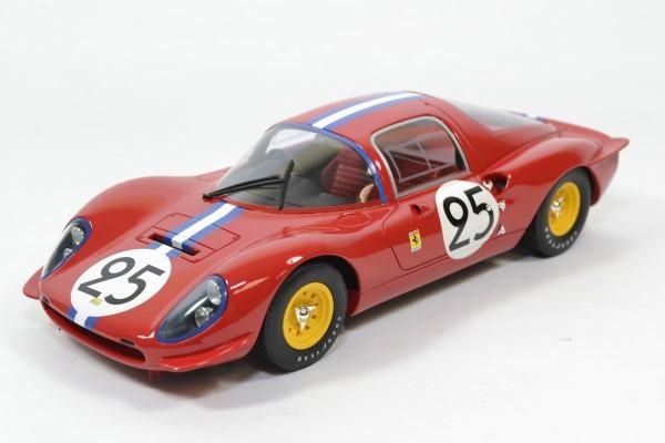 Le Mans 1966 Rouge/Bleu/Blanc CMR CMR039 Ferrari Dino 206 S Coupe Echelle 1/18 