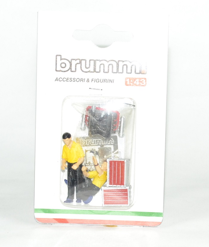 Figurine ferrari mecano agip 1 43 brumm autominiature01