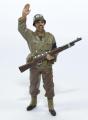 Figurine Soldat armée américaine MP avec fusil main en l'air WW2 USA