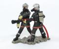 Figurines 2 Sapeurs Pompiers avec lance incendie LDV jet horizontal