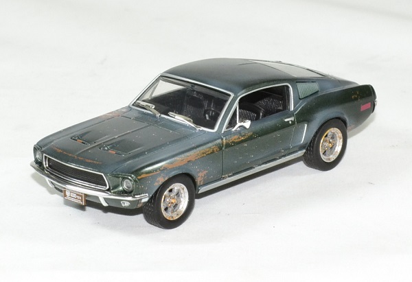 Ford mustang bullit unrestored 1968 mc queen 1 43 greenlight autominiature01 1