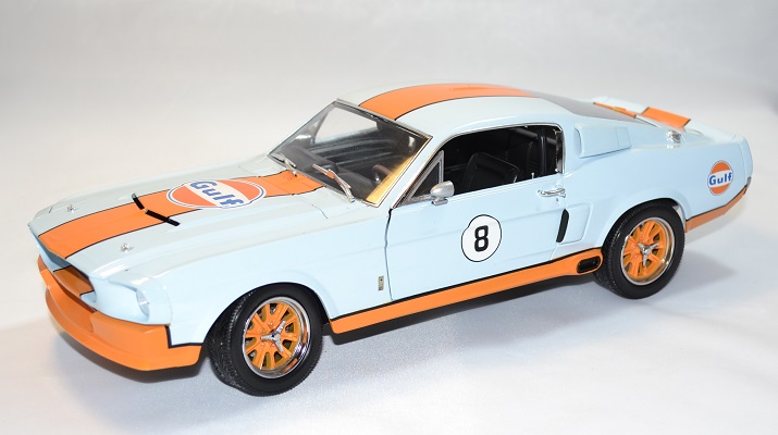 Ford mustang gt 500 shelby gulf 1967 greenlight 1 18 autominiature01 1