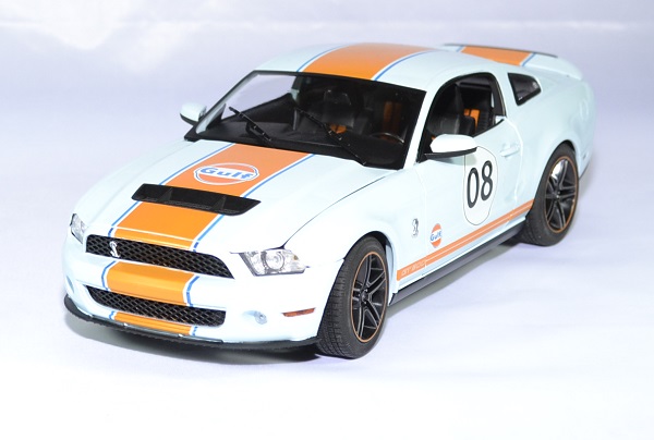 Ford mustang gt500 shelby gulf 2012 greenlight 1 18 autominiature01 1