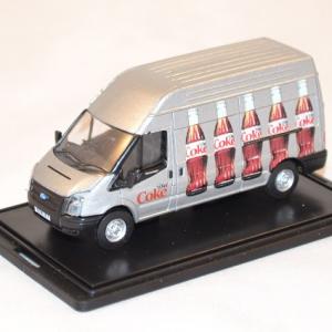 Ford Transit silver Coca Cola light delivery 1/76 Oxford