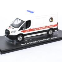 Ford transit lwb ambulance saint petersburg ruessie 1 43 greenlight 86182 1 