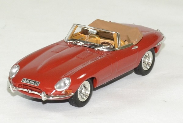 Jaguar type e 1961 cabriolet rouge norev 1 43 autominiature01 1 