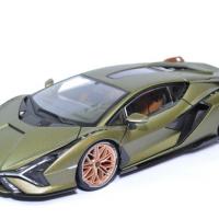 Lamborghini sian hybrid fkp37 2019 verte 1 18 bburago 11046 autominiature01 1 1