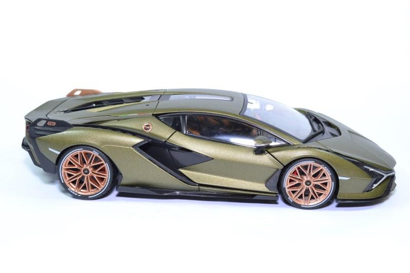Lamborghini sian hybrid fkp37 2019 verte 1 18 bburago 11046 autominiature01 3 