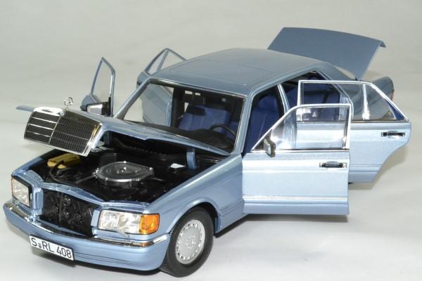 Mercedes 560 sel 1991 bleu 1 18 norev autominiature01 183464 3 