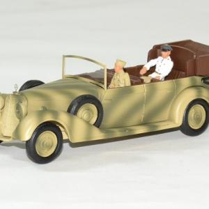 Mercedes 770 Africa Korps avec figurines Rommel et chauffeur 1941