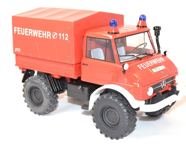 Mercedes benz unimog 406 pompier 1 18 miniature premium autominiature01 com 2 