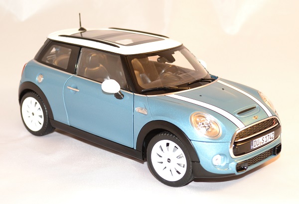 Mini cooper s 2015 bleu norev 1 18 autominiature01 3 