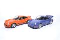 Coffret pack Porsche 911 RSR orange et 964 RS Bleu Maritime