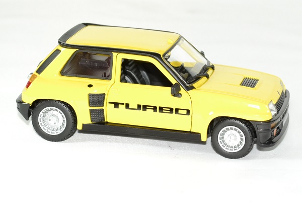 BBURAGO RENAULT 5 TURBO JAUNE 21088 YL VEHICULE MINIATURE