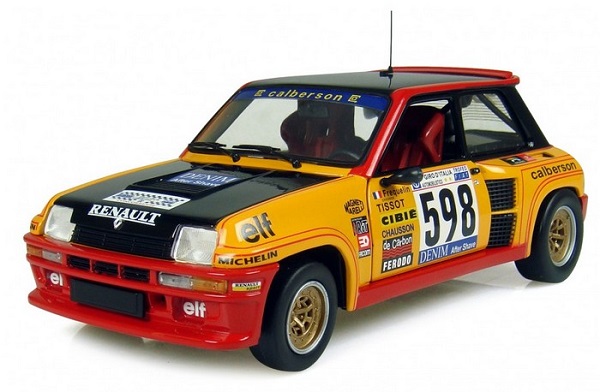 Renault 5 turbo calberson frequelin universal hobbies 118 www autominiature01 com 1