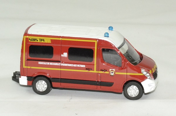 Renault master pompiers 2014 sdis 34 1 64 norev autominiature01 3 