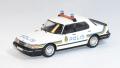 Saab 900i police suède 1987 ixo 1/43